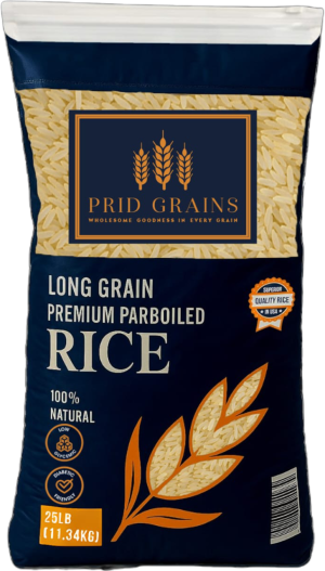 Prid Grains Premium Parboiled Rice - Super Saver-25 LB