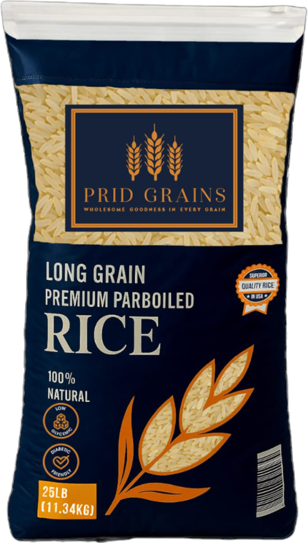 Prid Grains Premium Parboiled Rice - Super Saver-25 LB
