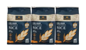 Prid Grains Premium Parboiled Rice – Saver -15 LB Case ( 3X5LB Bags)