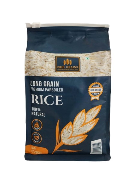 Prid Grains Premium Parboiled Rice - 5 LB-Trial pack